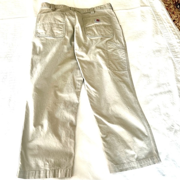 Carhartt Cargo Pants Tan Rugged Flex Relaxed Fit Canvas Workpant BN2291 W38 L30 - Picture 7 of 15